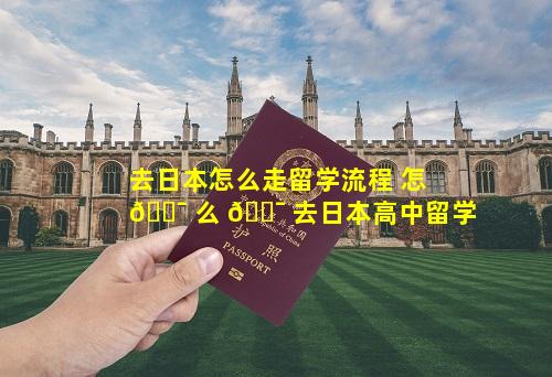 去日本怎么走留学流程 怎 🐯 么 🐯 去日本高中留学